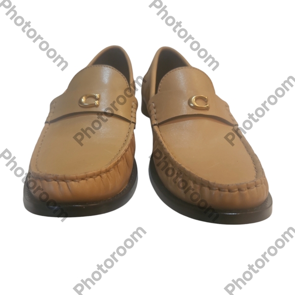 COACH Women Jolene Slip on Loafer Flat Toffee Brown Preppy Size 7B CK 017 - Picture 5 of 9